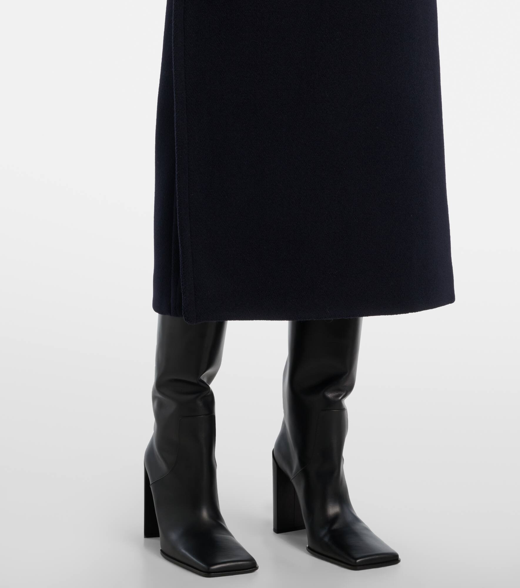 Asymmetric wool coat - 7