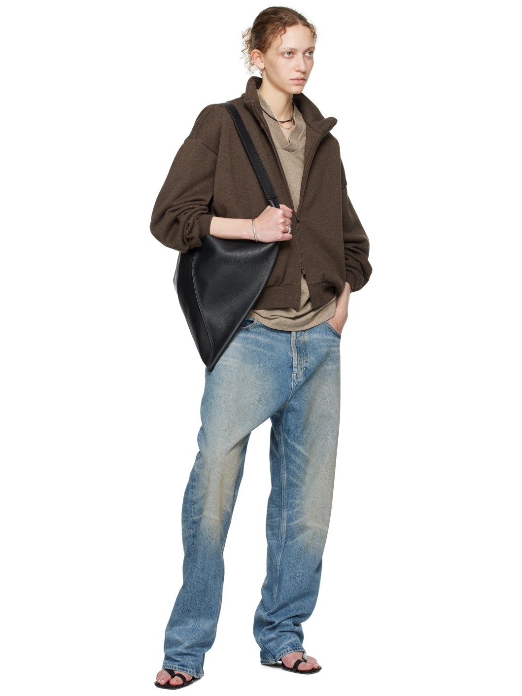 Brown Zip Jacket - 5