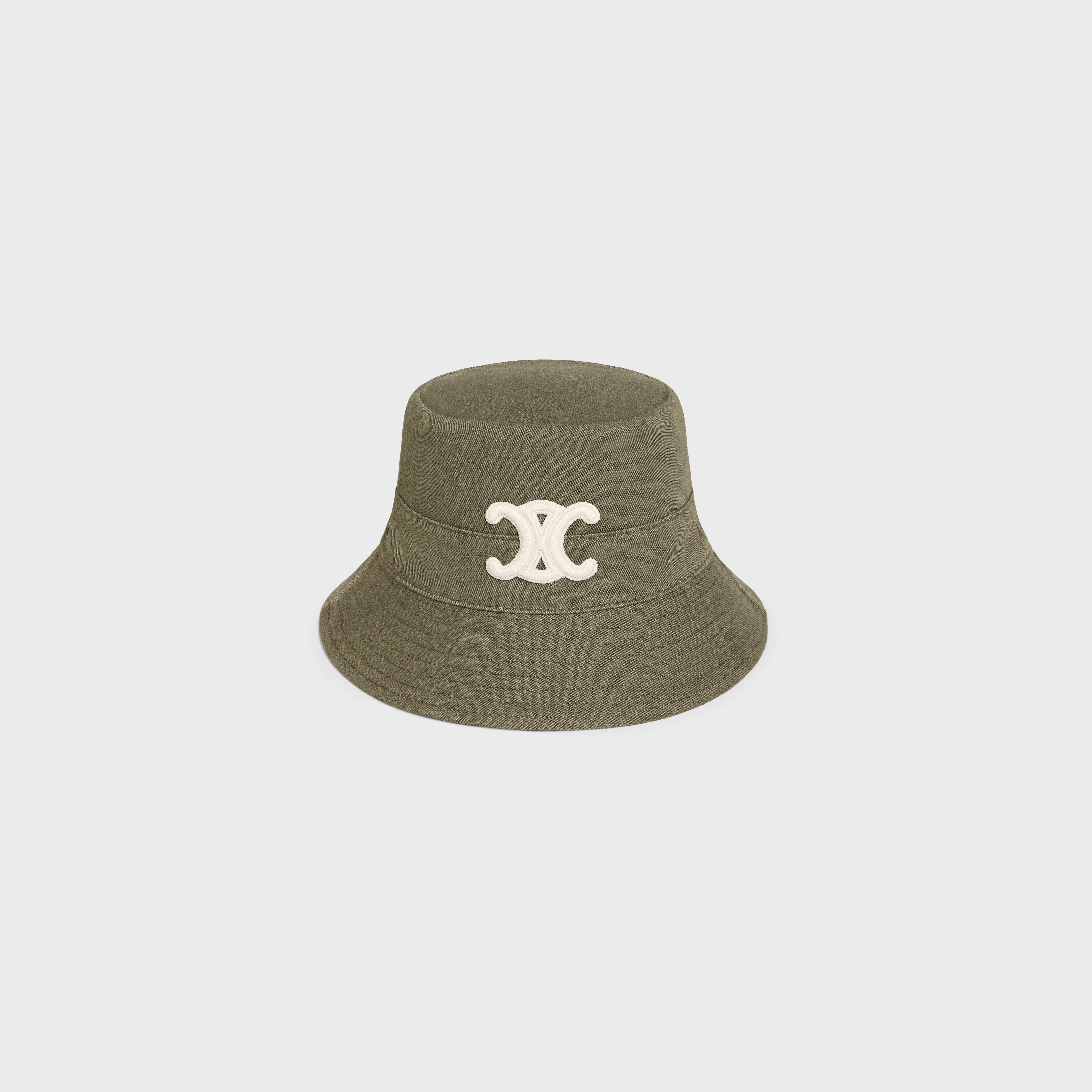 triomphe bucket hat in cotton gabardine - 1