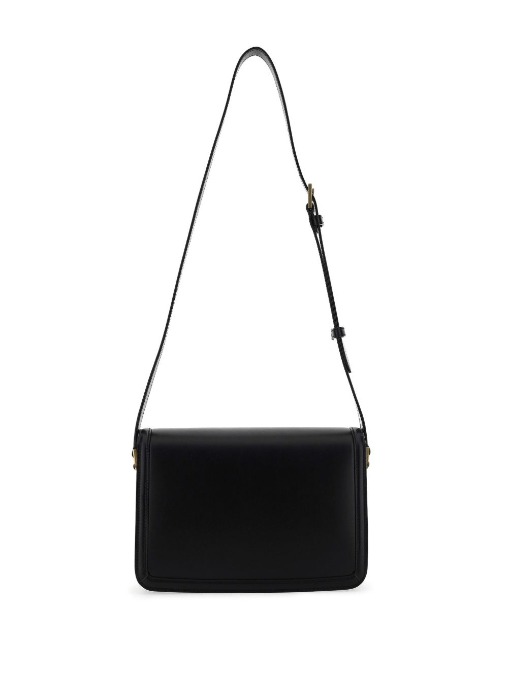 monogram leather shoulder bag - 2