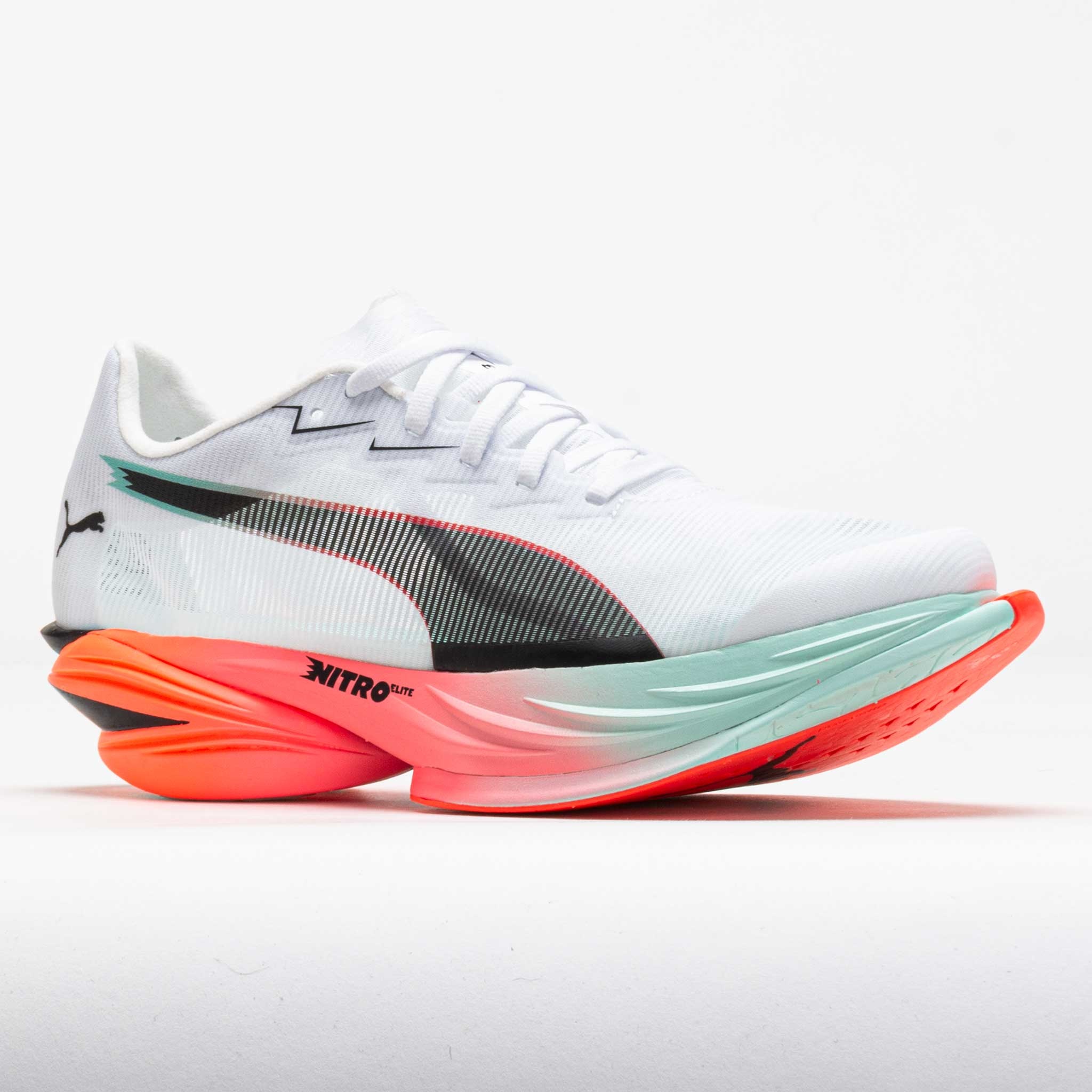 Puma Fast-R NITRO Elite 3 Men's PUMA White/Glowing Red/Mint Melt - 5