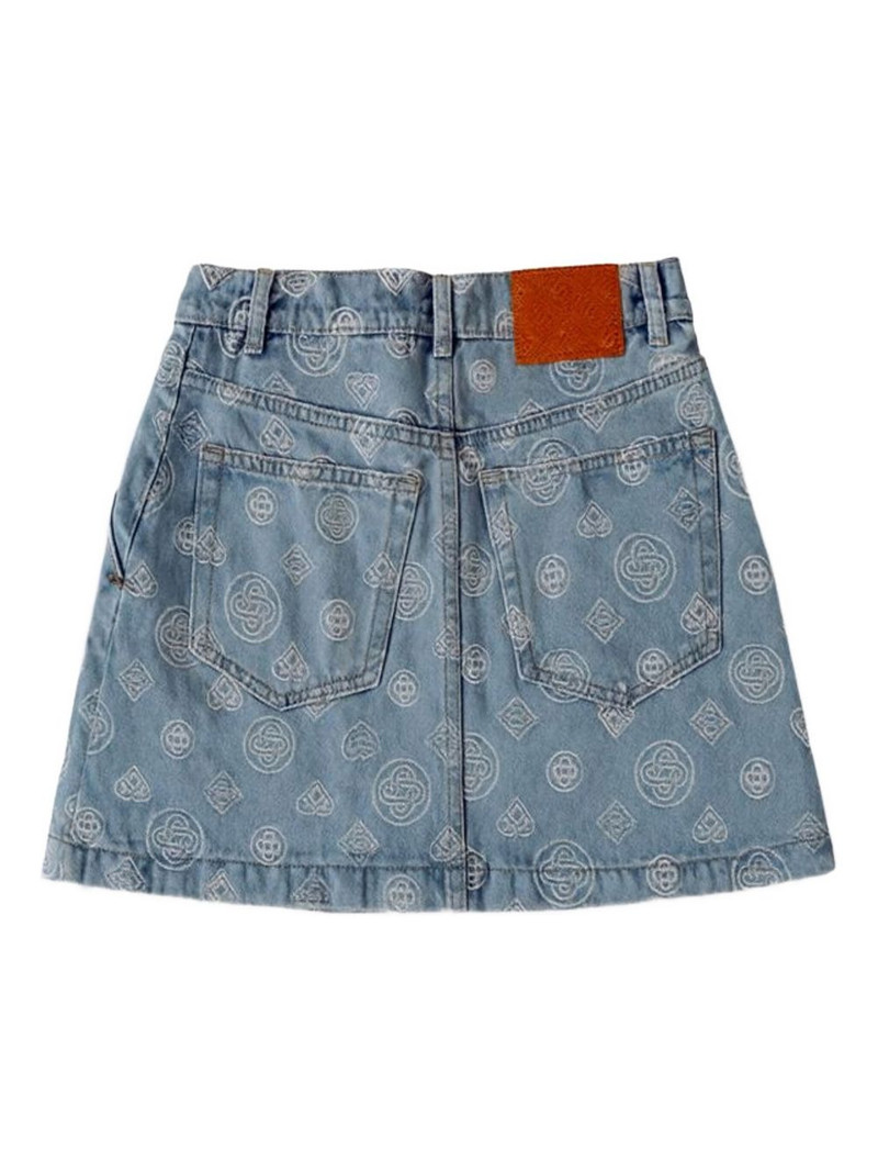 CASABLANCA monogram-patterned skirt outlook