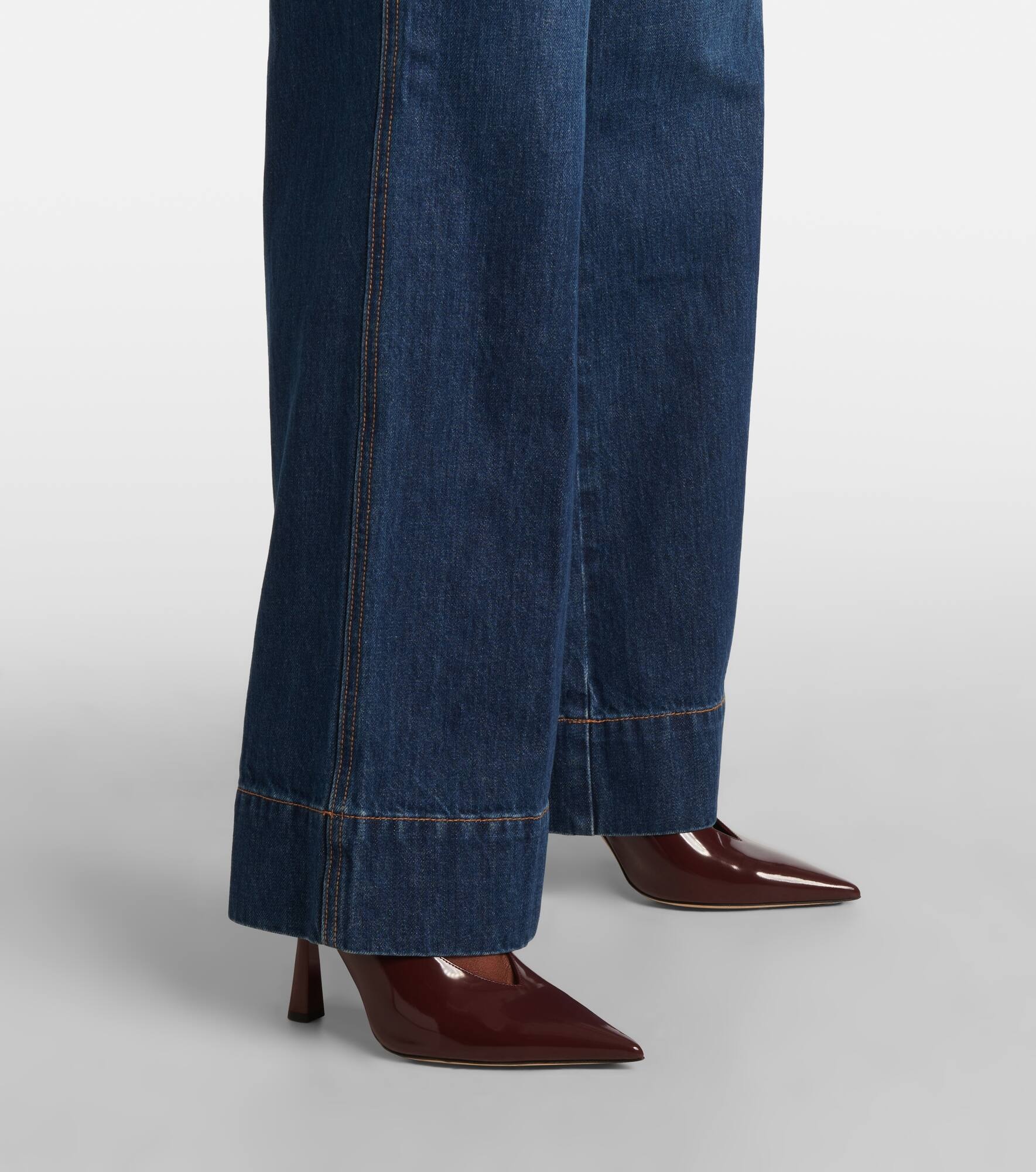 Taylor high-rise wide-leg jeans - 6