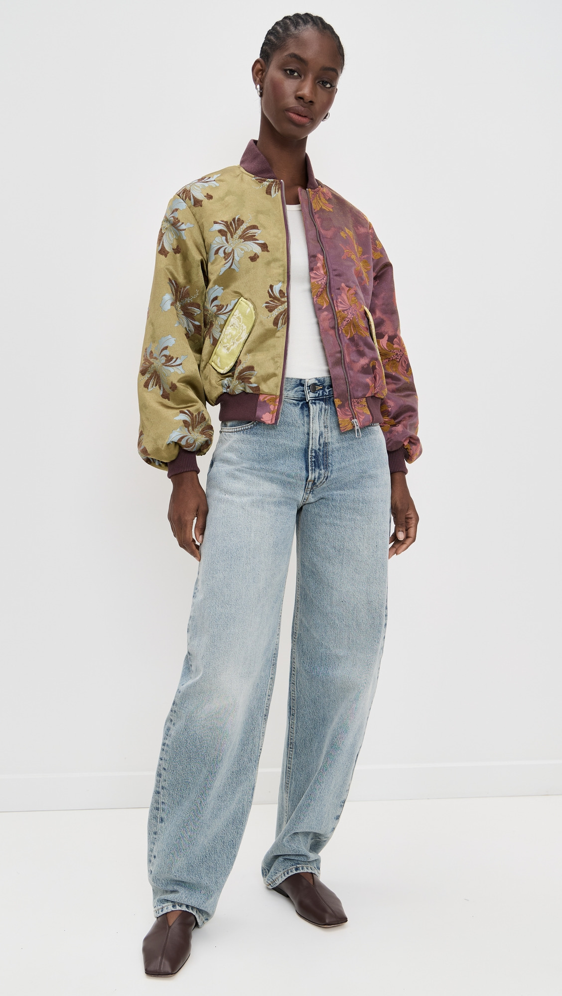 Adriana Jacquard Bomber Jacket - 4