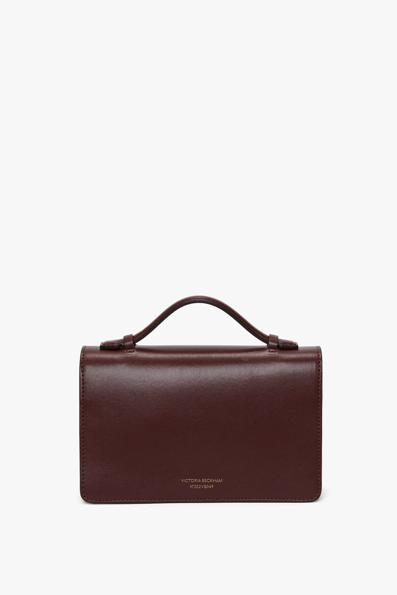 Victoria Beckham Mini Dorian Bag In Burgundy Smooth Leather outlook
