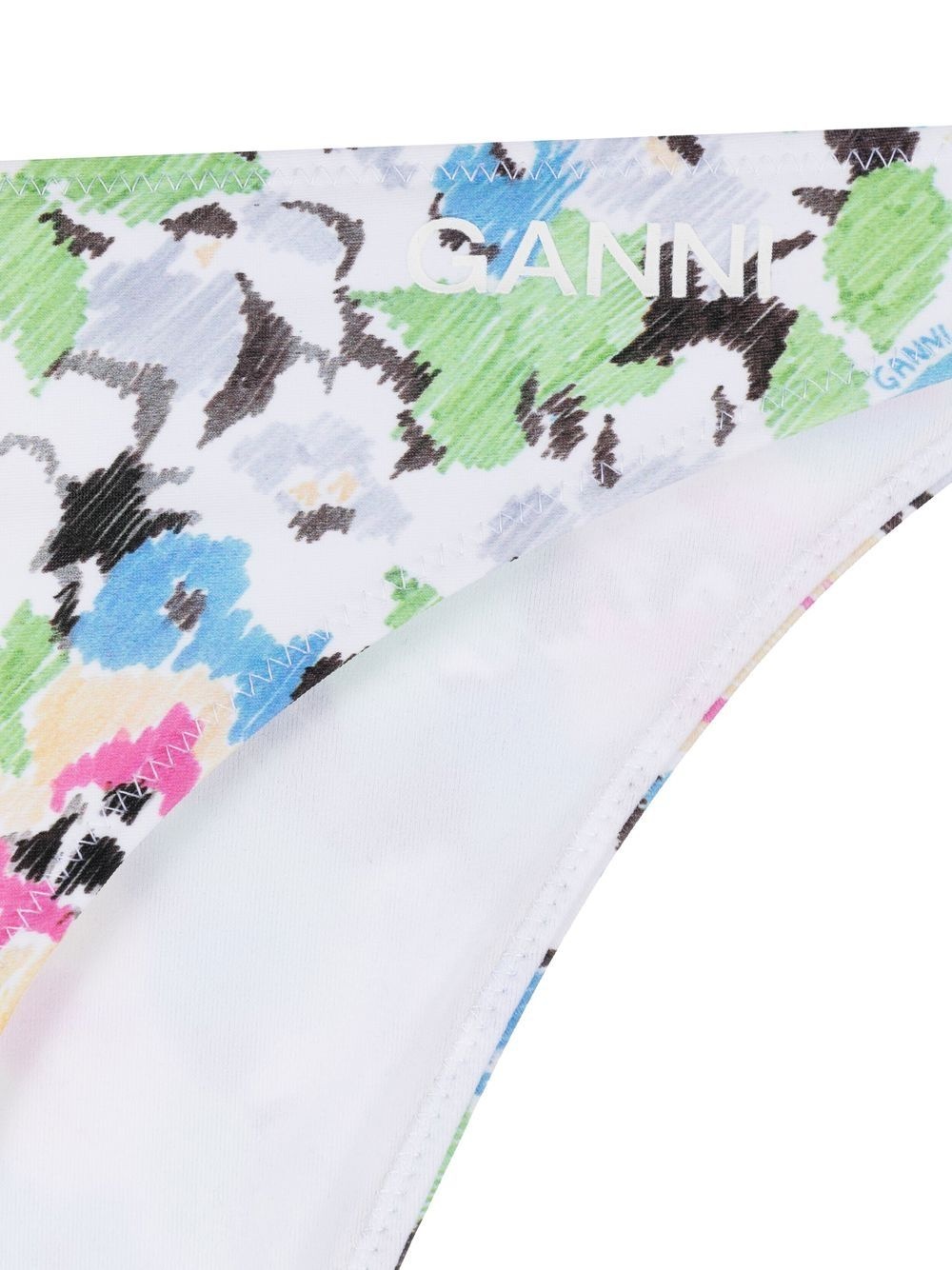floral pattern bikini bottoms - 3