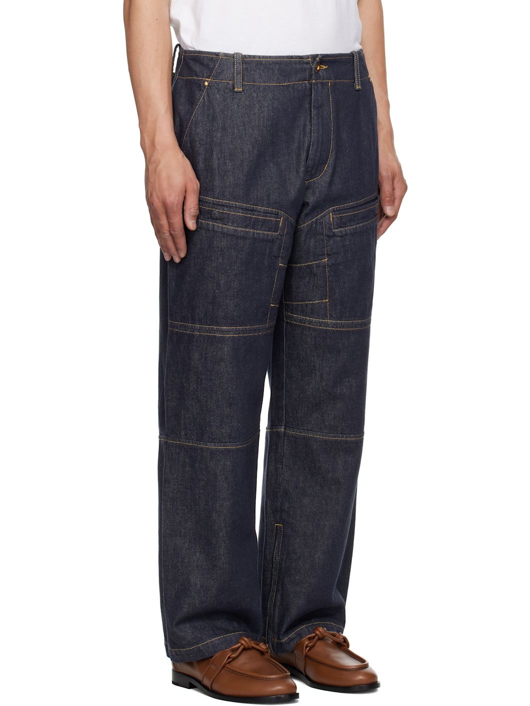 Mercedes-Benz by NIGO Blue Paneled Jeans - 2