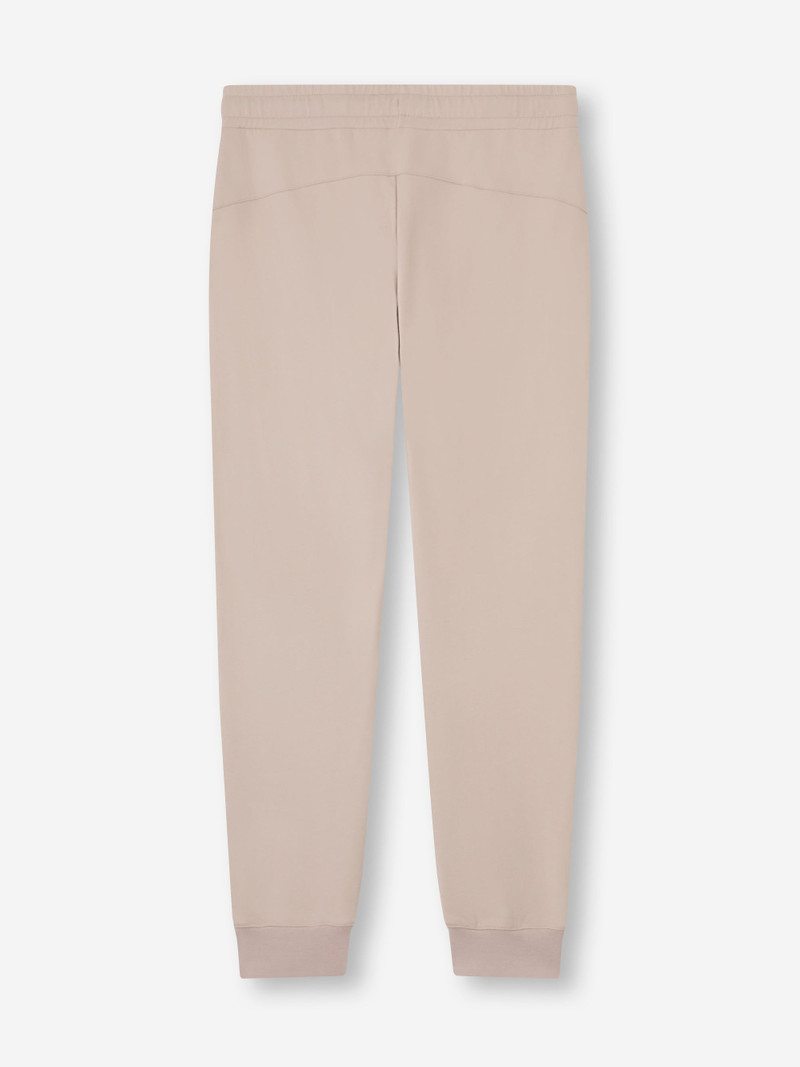 Women's Cuffed Sweatpants Quinn Cotton Modal Beige Pink 6