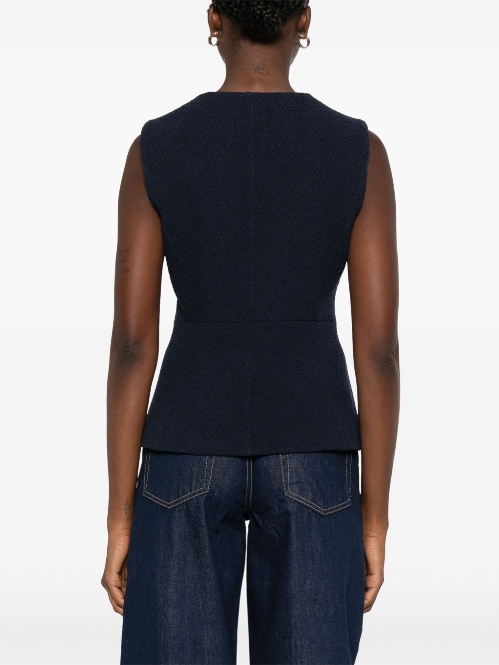 bouclé vest - 4