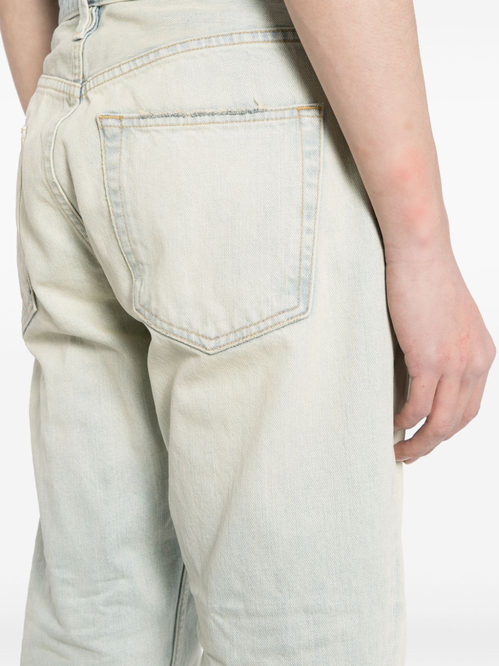 logo-tag mid-rise straight-leg jeans - 5