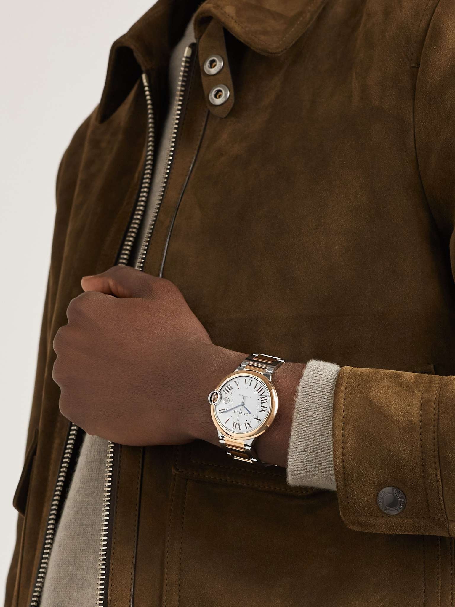 Ballon Bleu De Cartier Automatic 42mm 18-Karat Rose Gold and Stainless Steel Watch, Ref. No. W2BB003 - 2