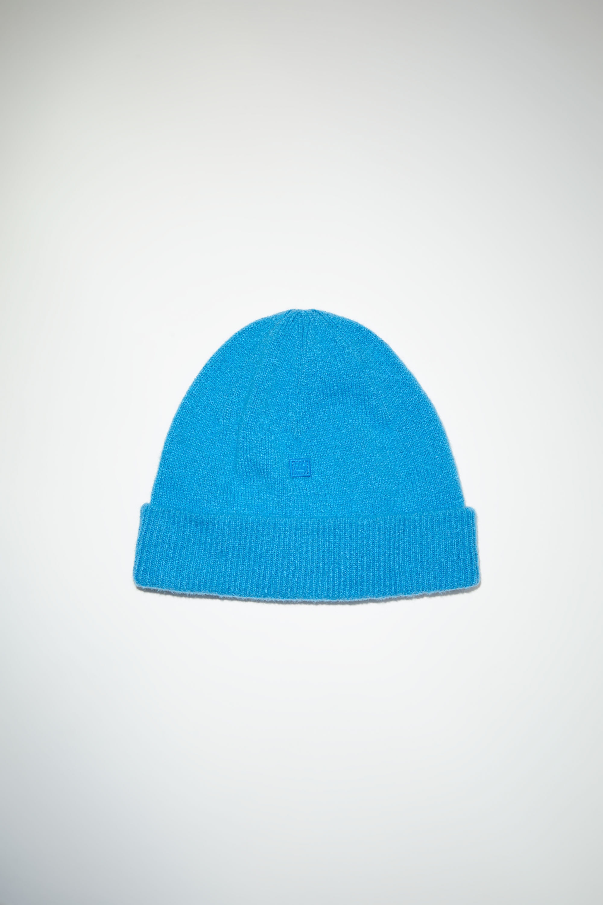 Micro face patch beanie - Sapphire blue - 1