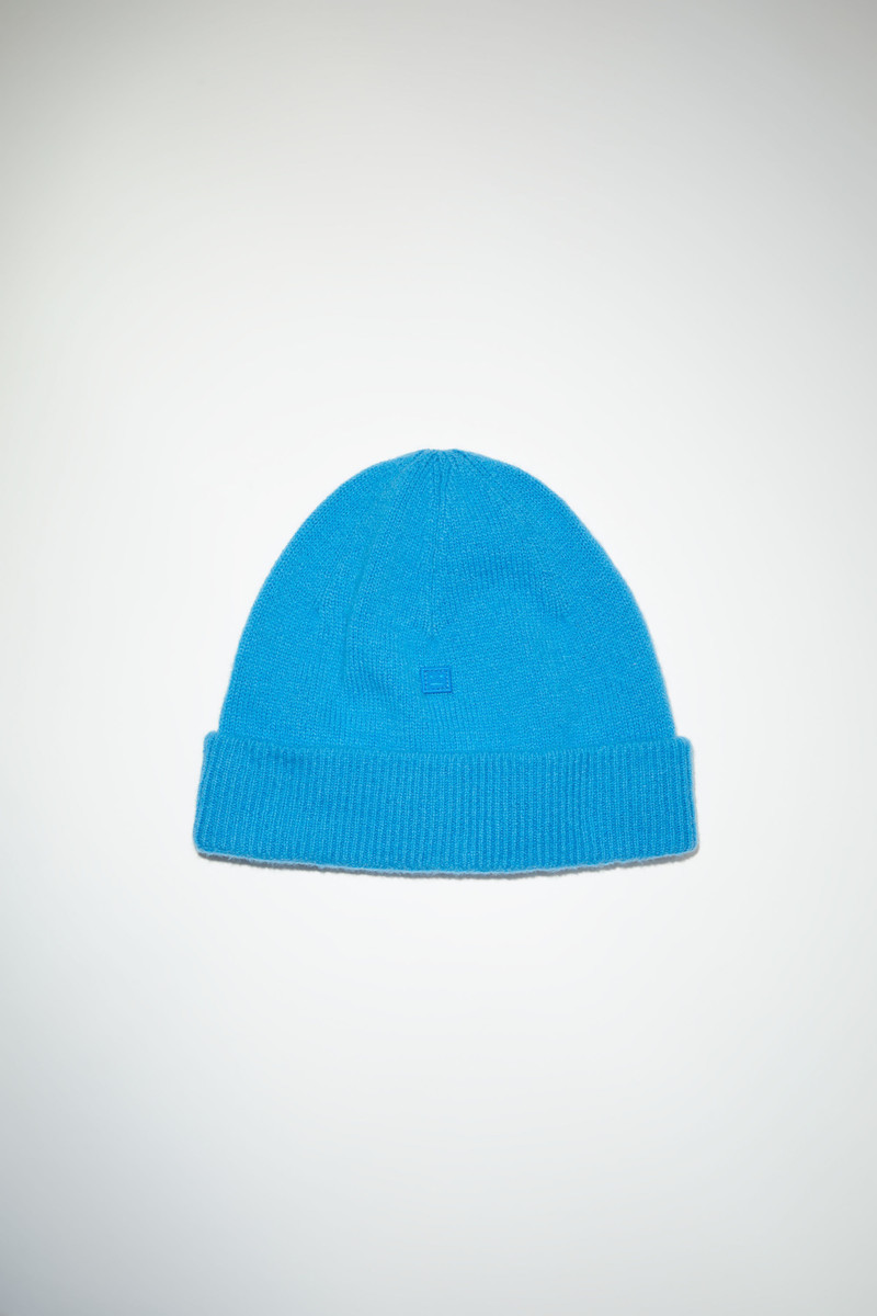 Micro face patch beanie - Sapphire blue 1