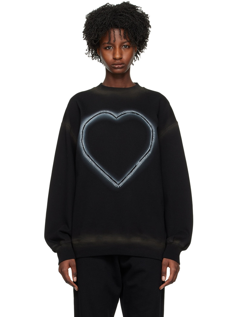 Black Heart Choker Sweatshirt 1