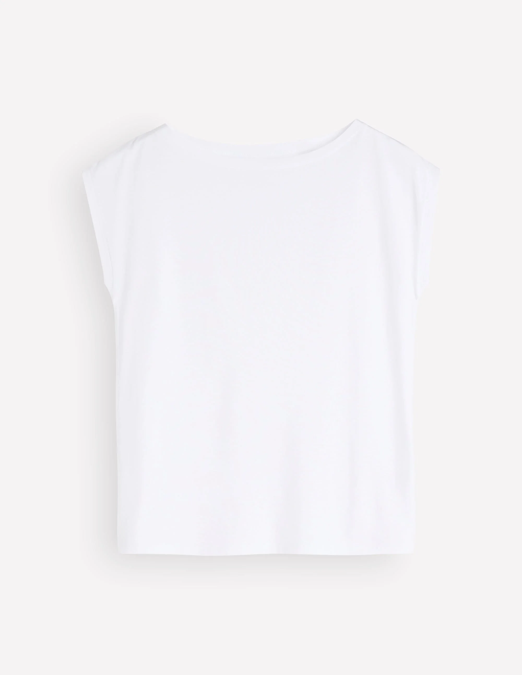 Supersoft Slash Neck T-Shirt-White - 1