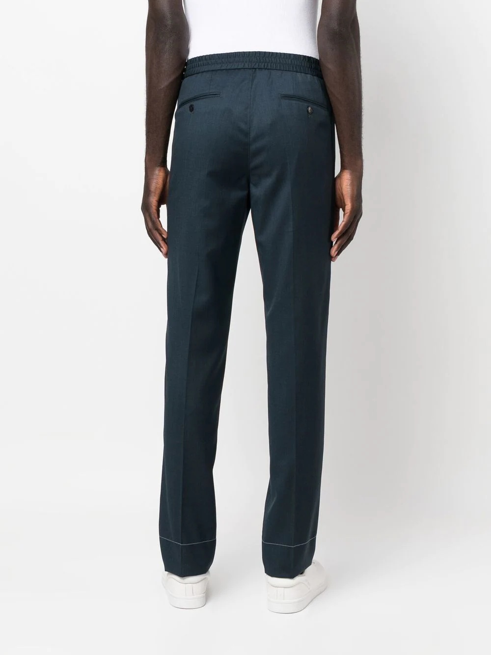 straight-leg wool trousers - 4