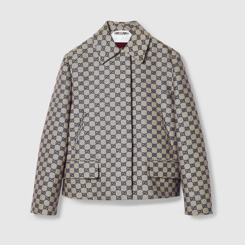 GG linen blend canvas jacket 1
