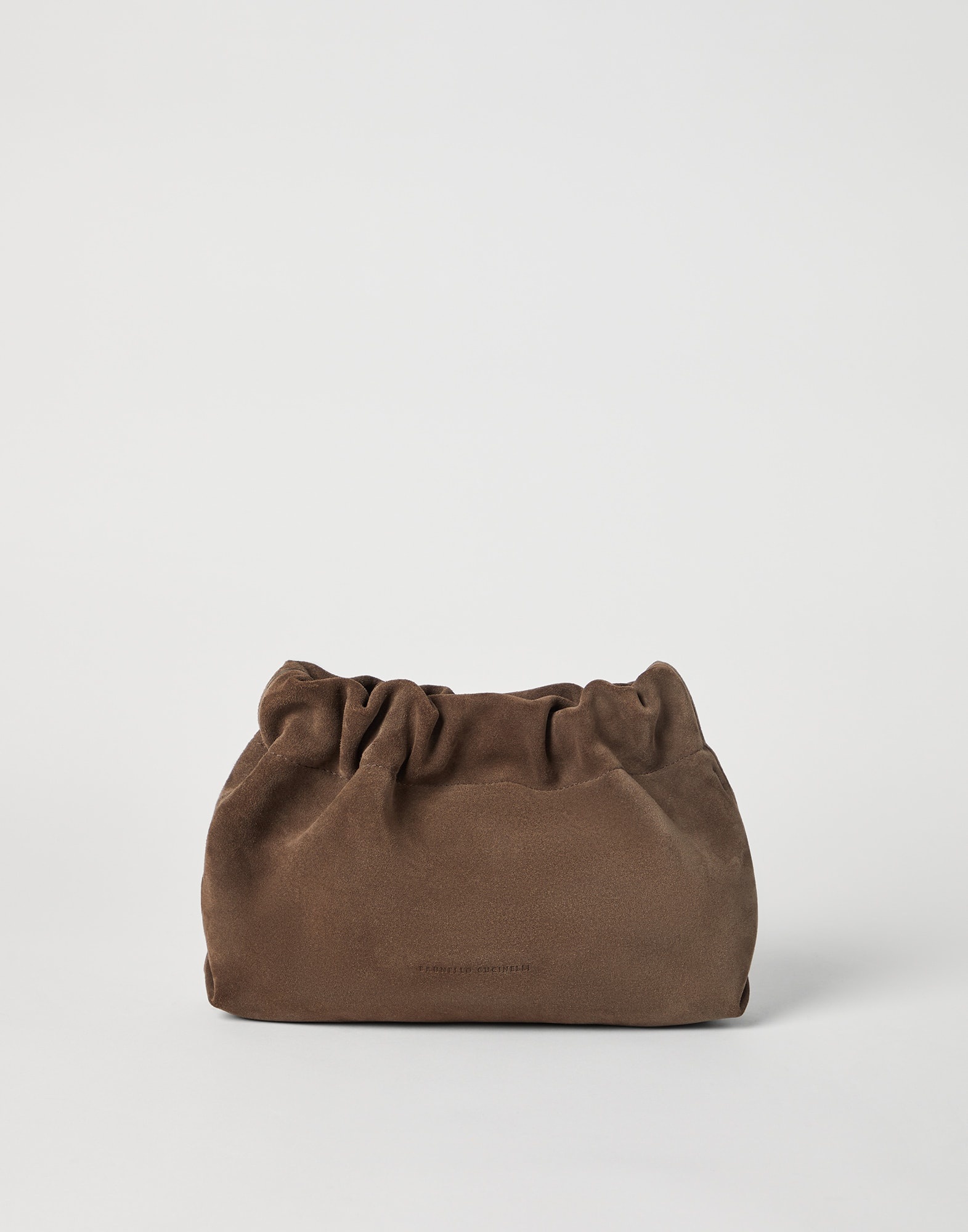 Suede soft bag with precious chain - 1