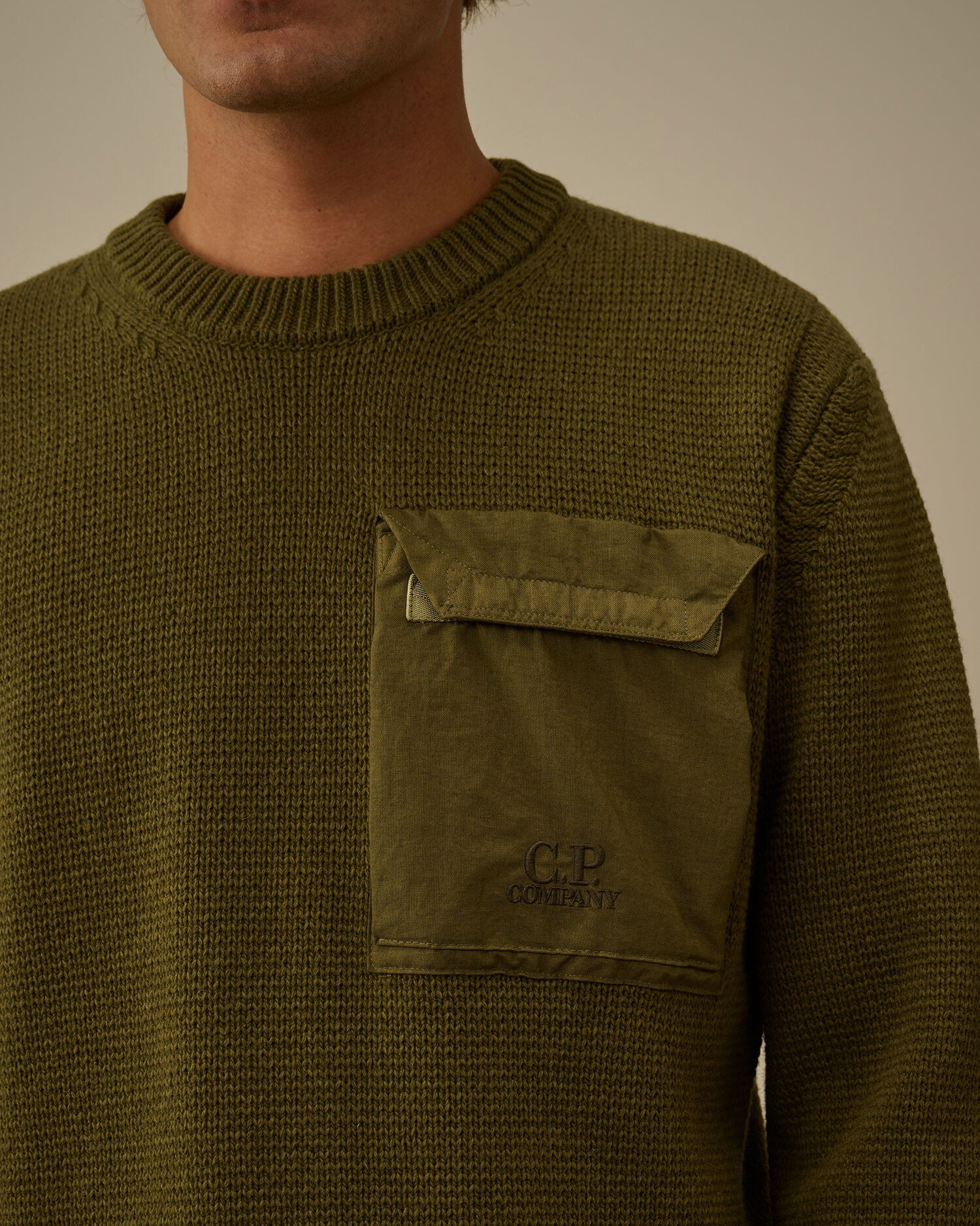 Lambswool Mixed Crewneck Sweater - 5
