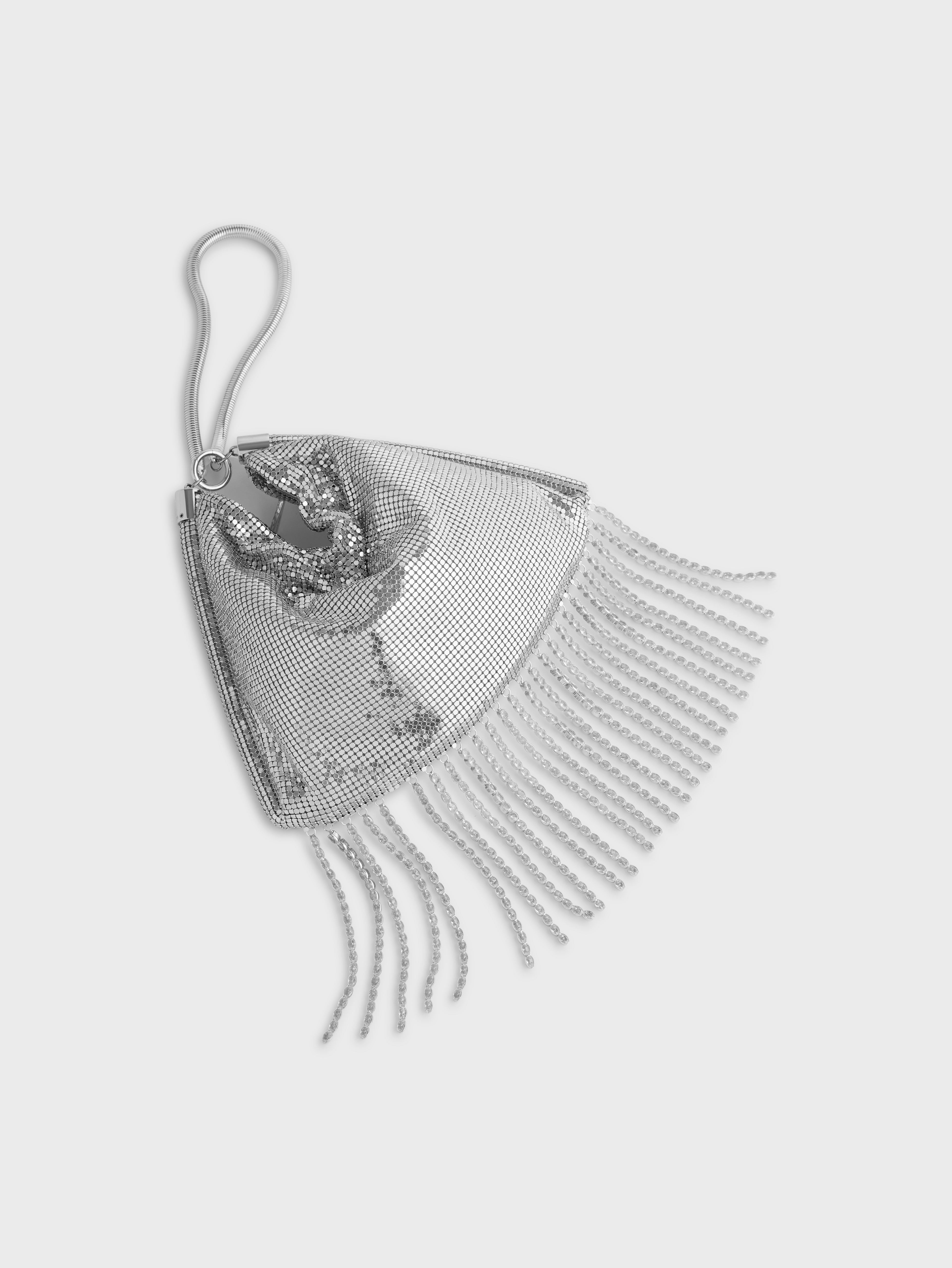 SILVER CHAINMAIL POCKET BAG - 3