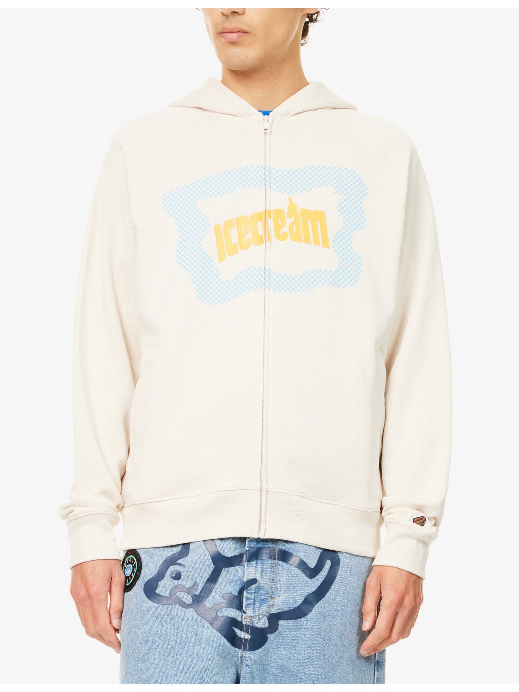 Block Logo Raglan-Sleeves Cotton-Jersey Hoody - 3