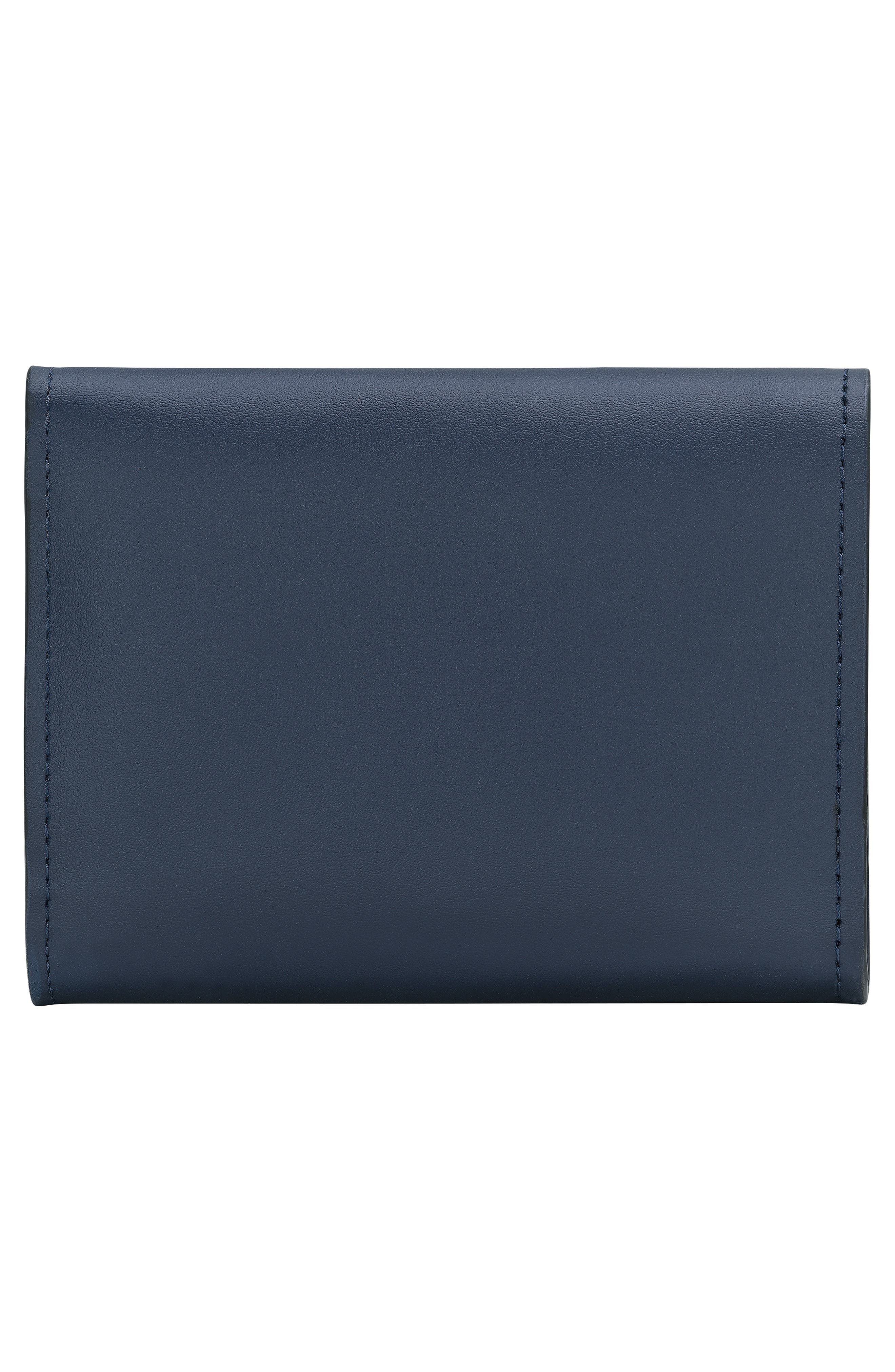 Longchamp Compact Épure Timeless Leather Trifold Wallet in Navy at Nordstrom - 3