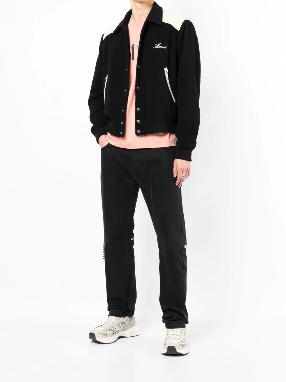 two-tone western varsity jacket - 2