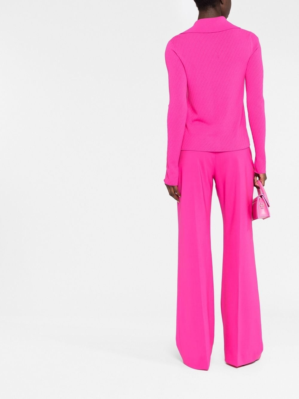 Sauge high-waisted flared trousers - 4