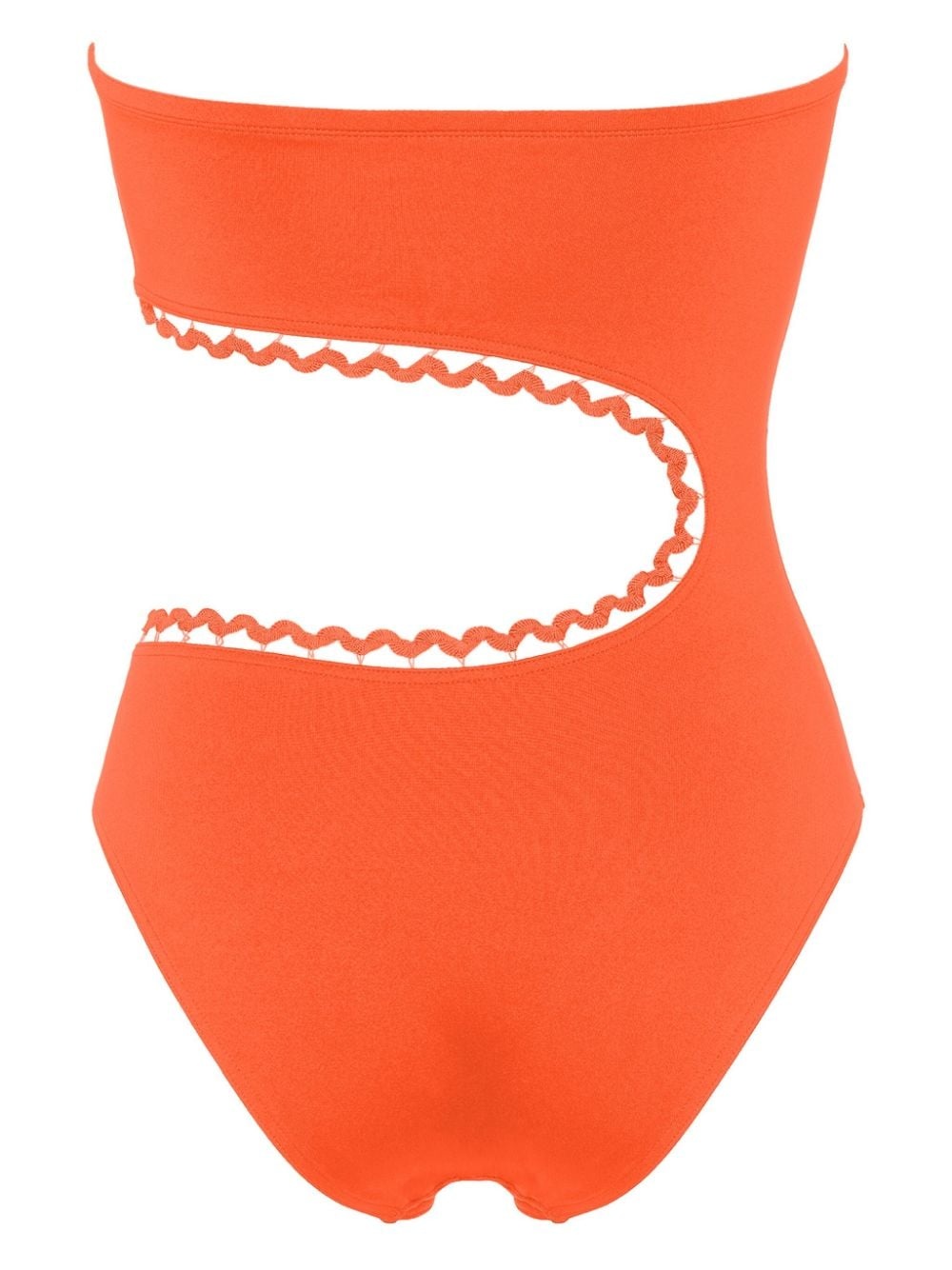 Dancing one-piece strapless swimsuit - 2