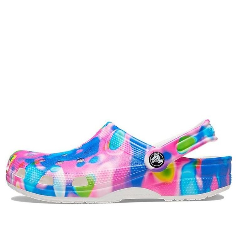 Crocs Classic Beach Sandals Unisex Blue Pink 207556-102 - 1