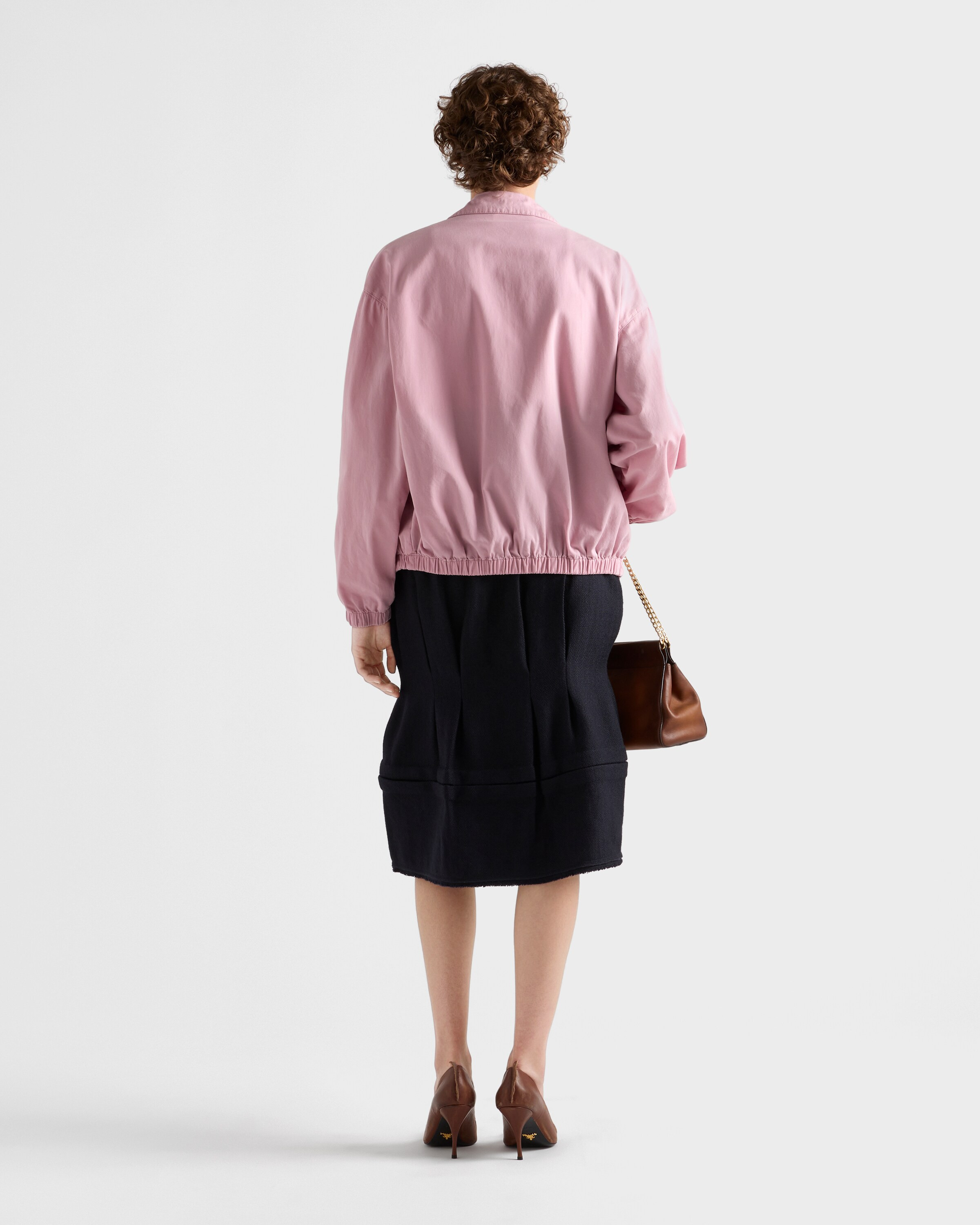 Old gabardine blouson jacket - 5