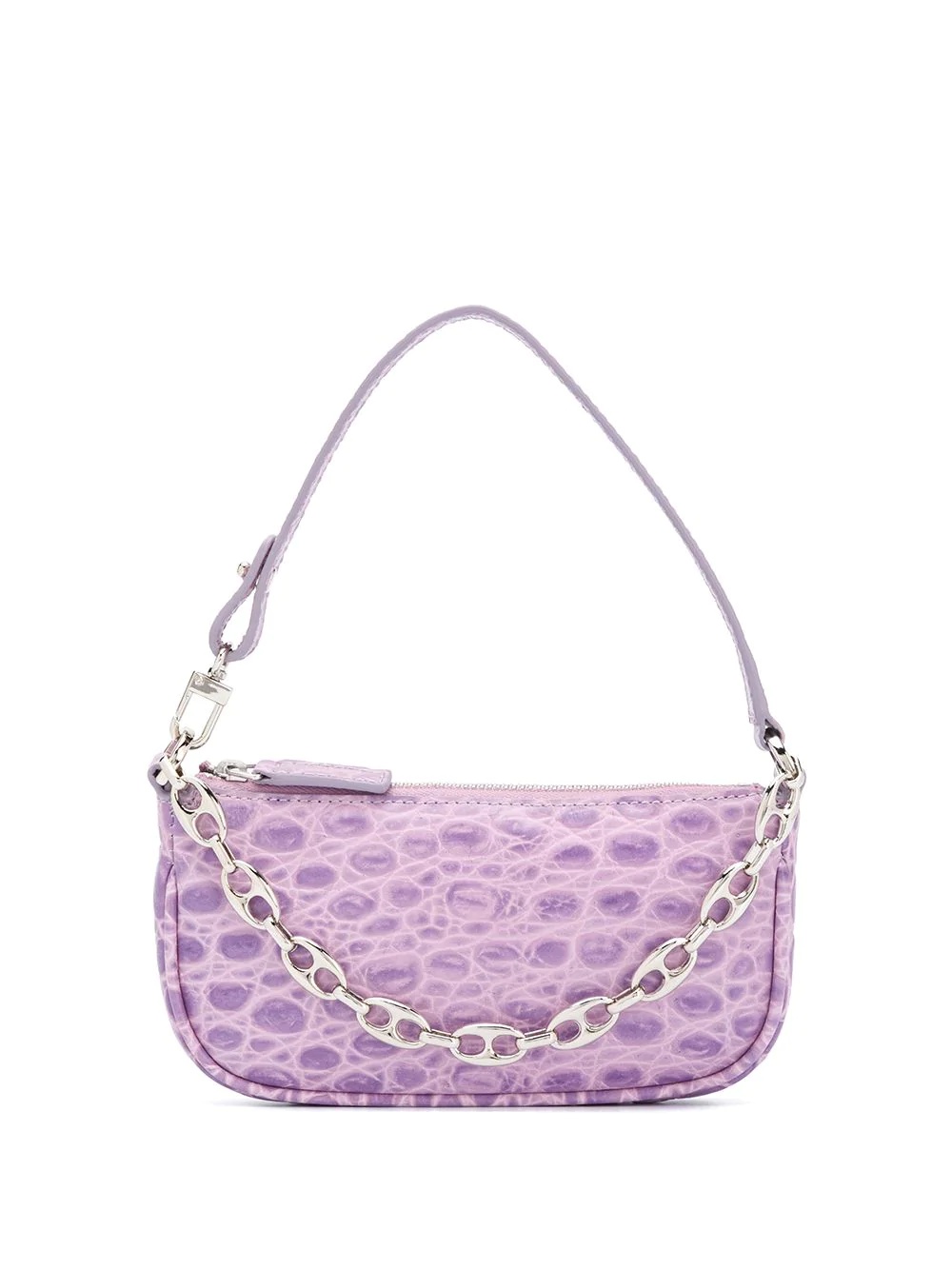 Rachel crocodile-effect shoulder bag - 1