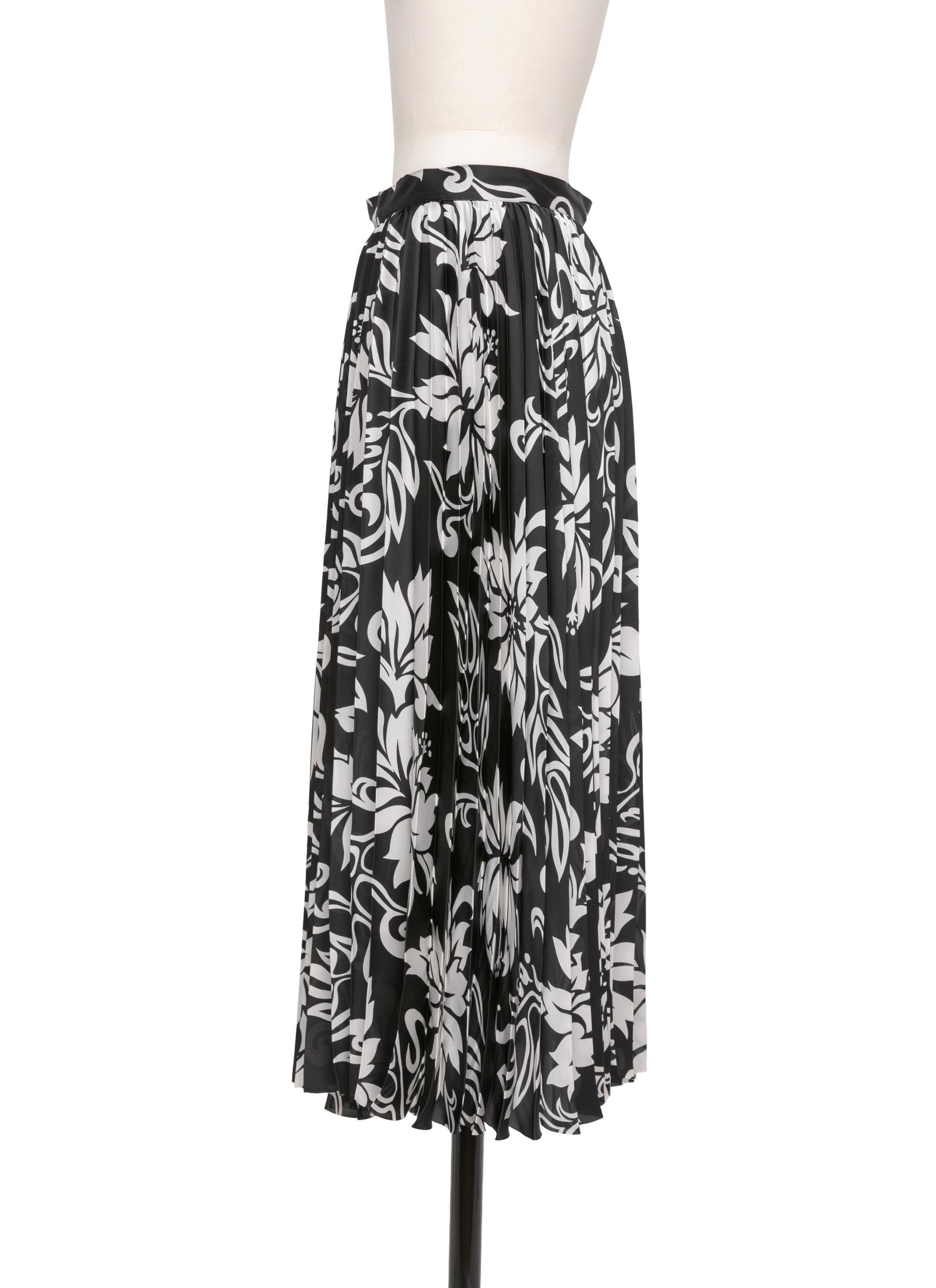 スカート Sacai Floral print skirt Green 22739138_52787107_1000.jpg