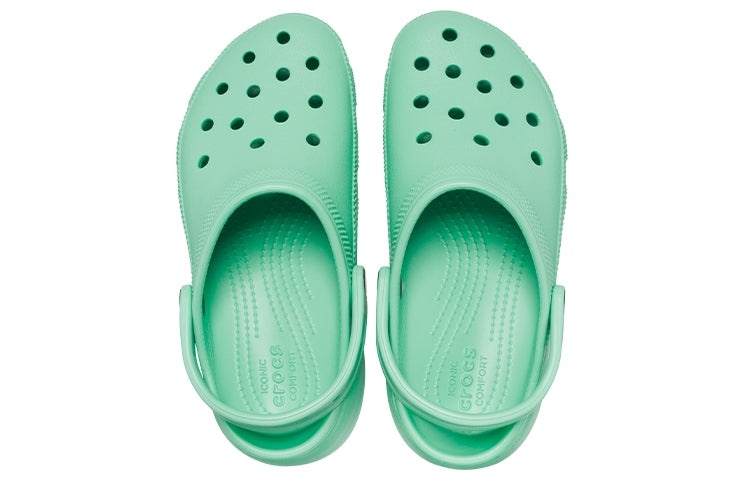 (WMNS) Crocs Classic Platform Clog 'Jade Stone' 206750-3UG - 5
