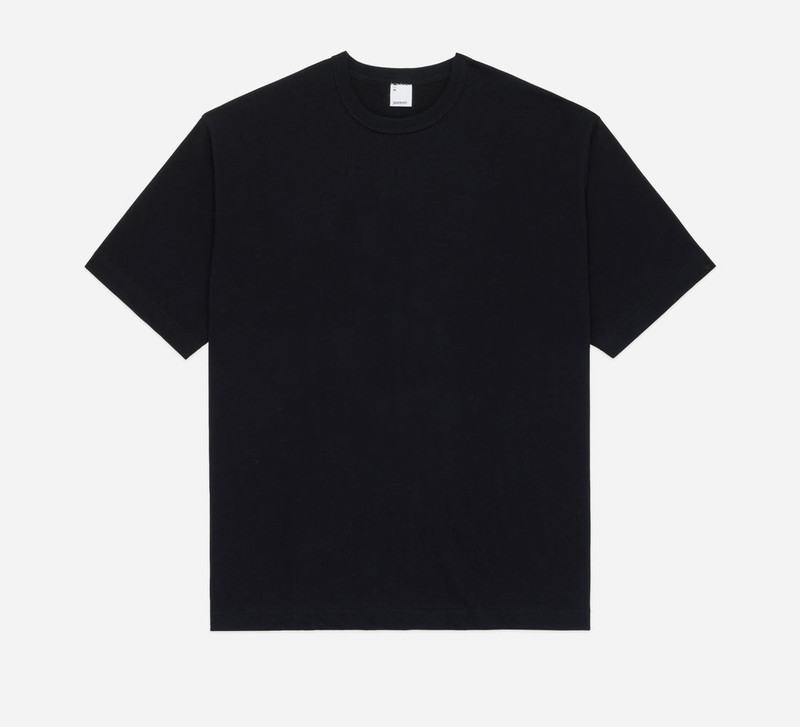 Heavyweight Boxy T-shirt - Black - 1