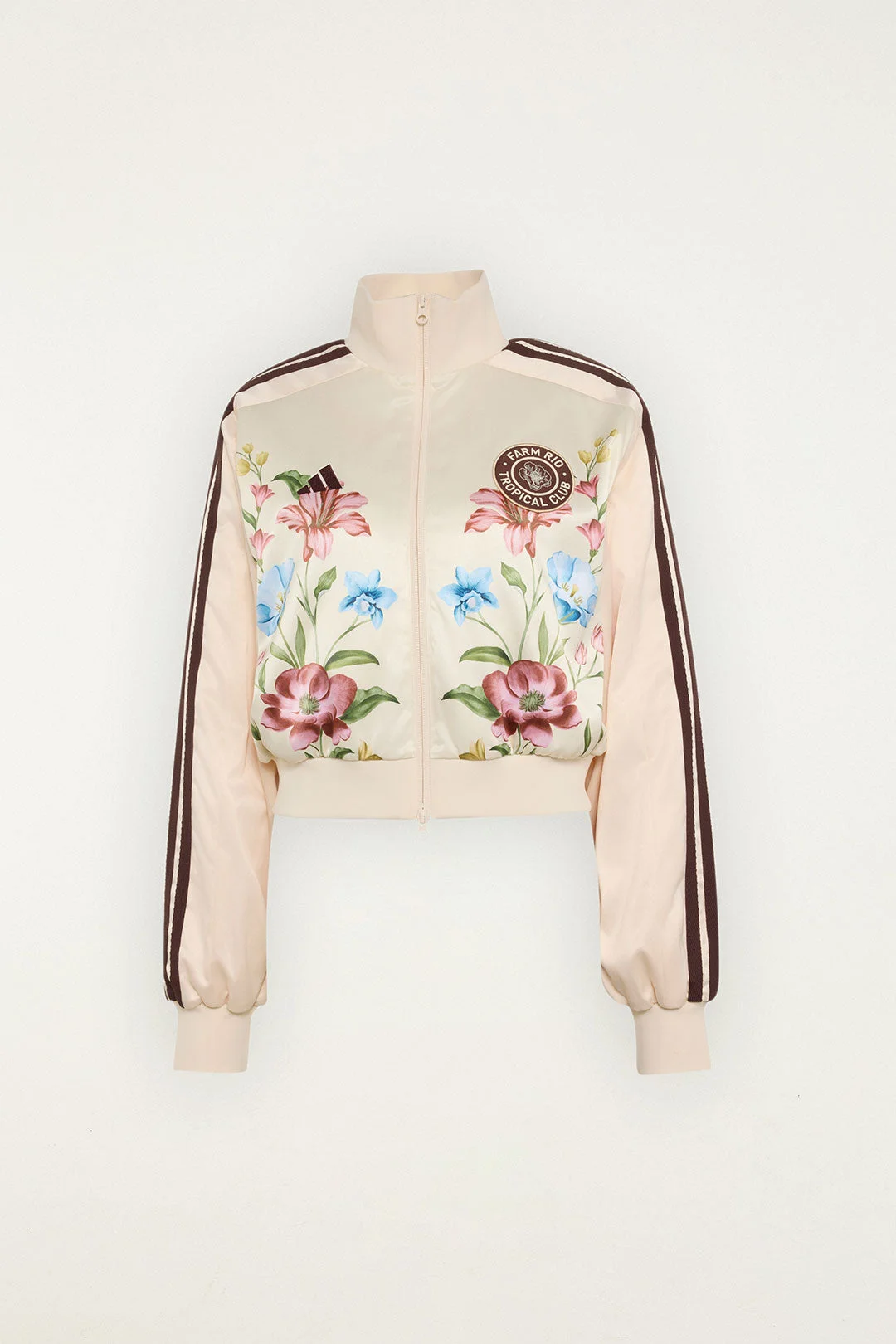 Ainika Floral Off-White Adidas Track Top - 1