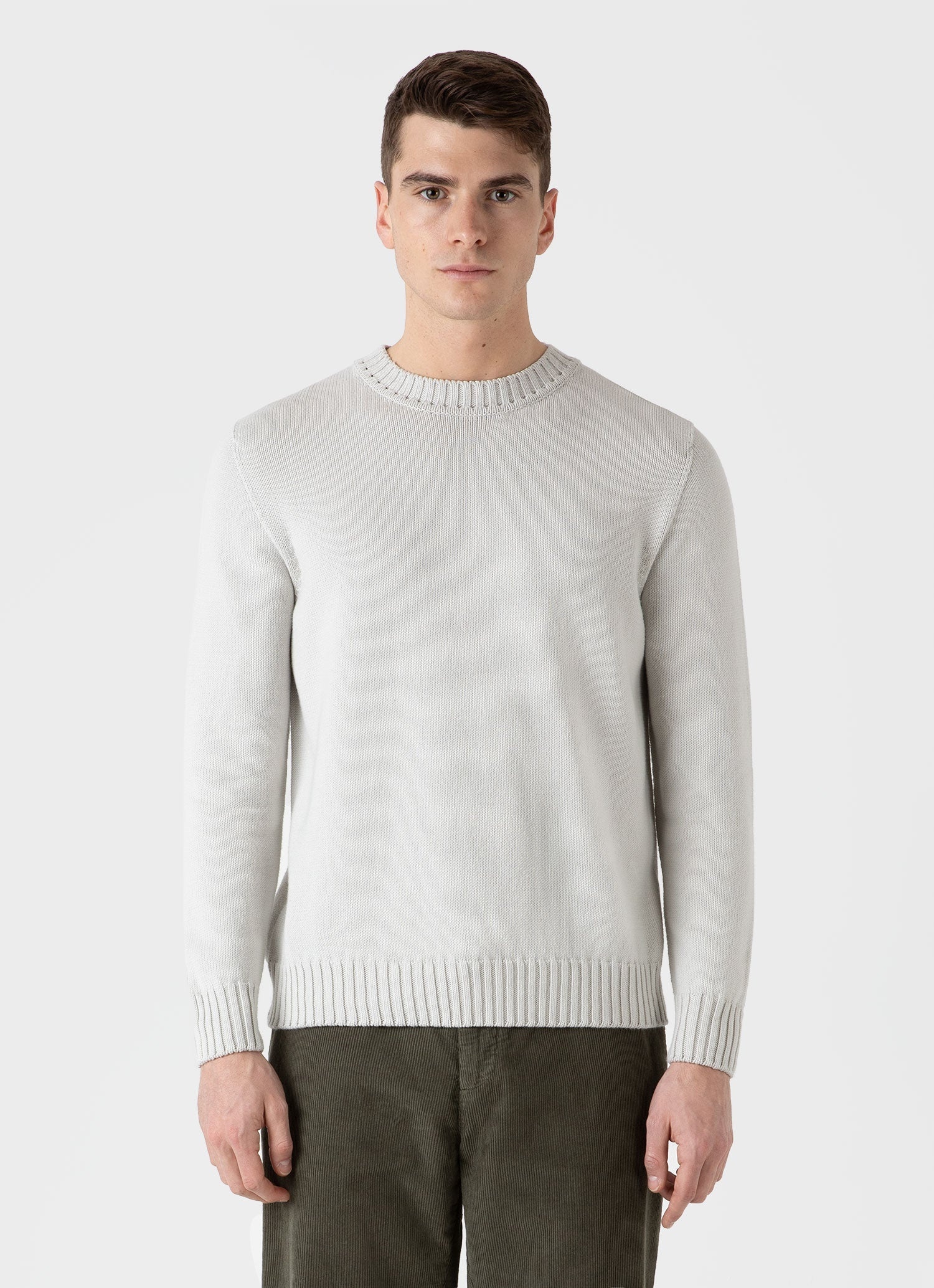 Cotton Crew Neck Jumper - 2