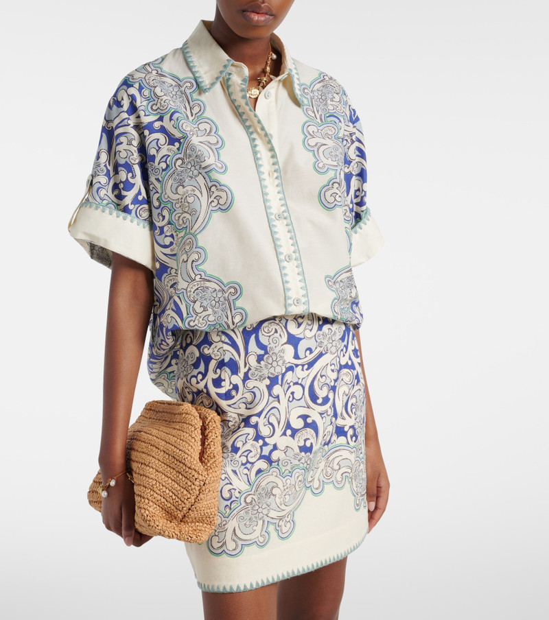 ALÉMAIS Printed cotton and silk shirt outlook