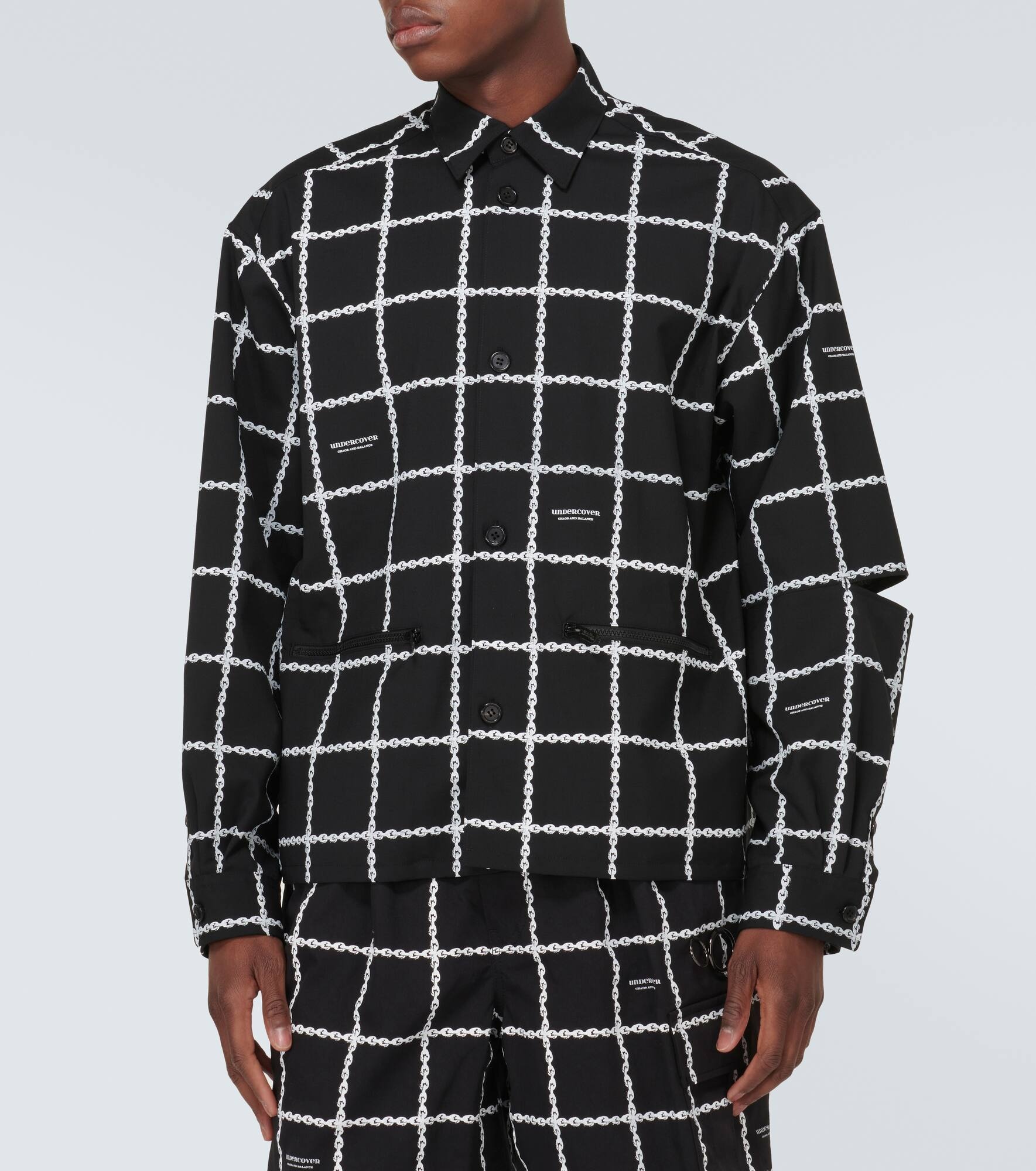 Printed wool-blend jacket - 3