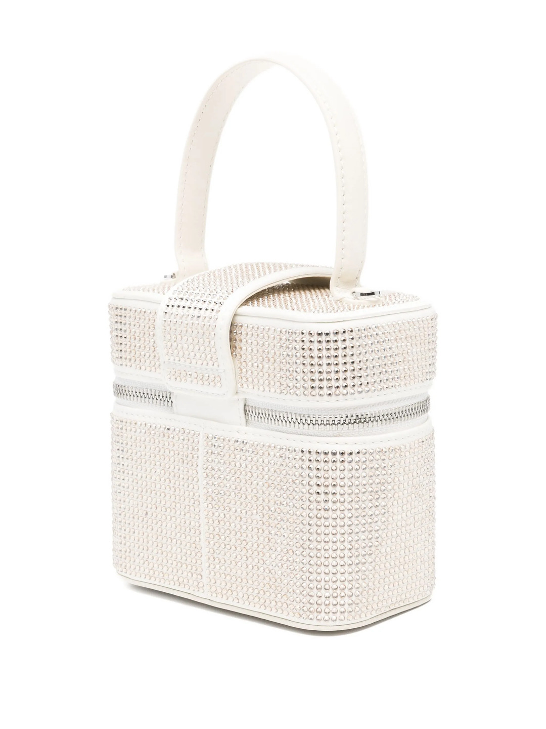 Champagne Satin Rhinestone Vanity Case - 2