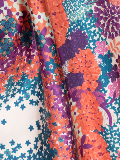 Longchamp Collier De Fleurs silk scarf outlook