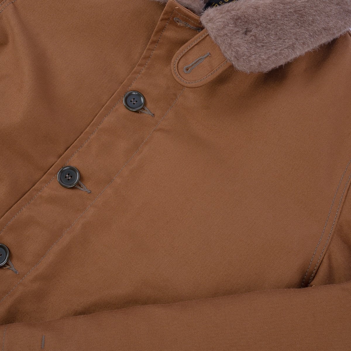 IHM-35-BRN Whipcord N1 Deck Jacket - Brown - 10