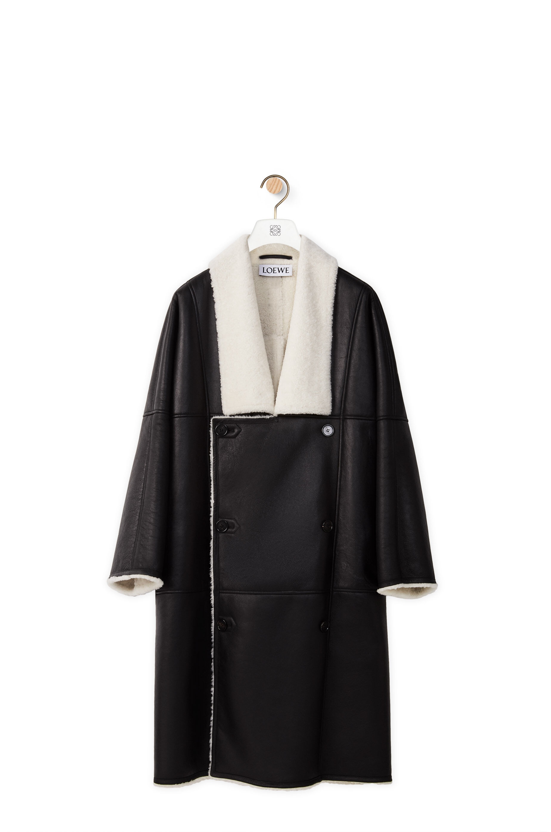 Oversize shearling coat - 1