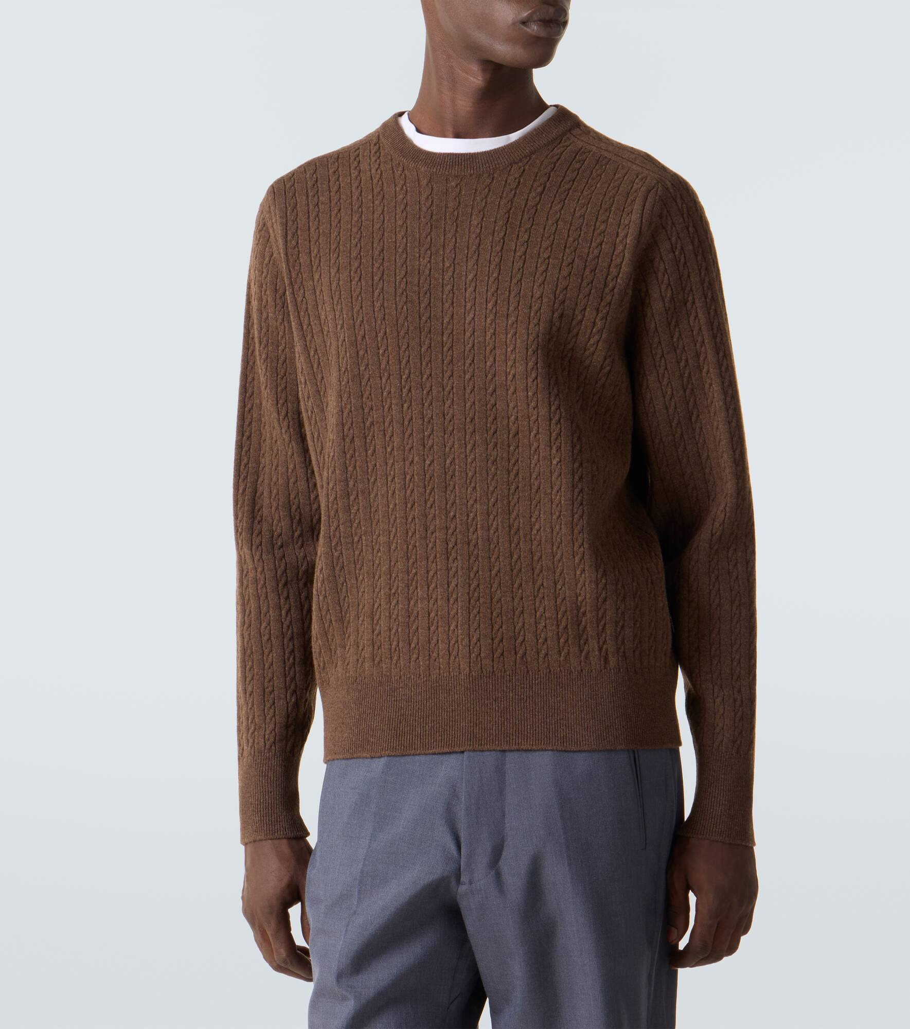 Cable-knit wool sweater - 3