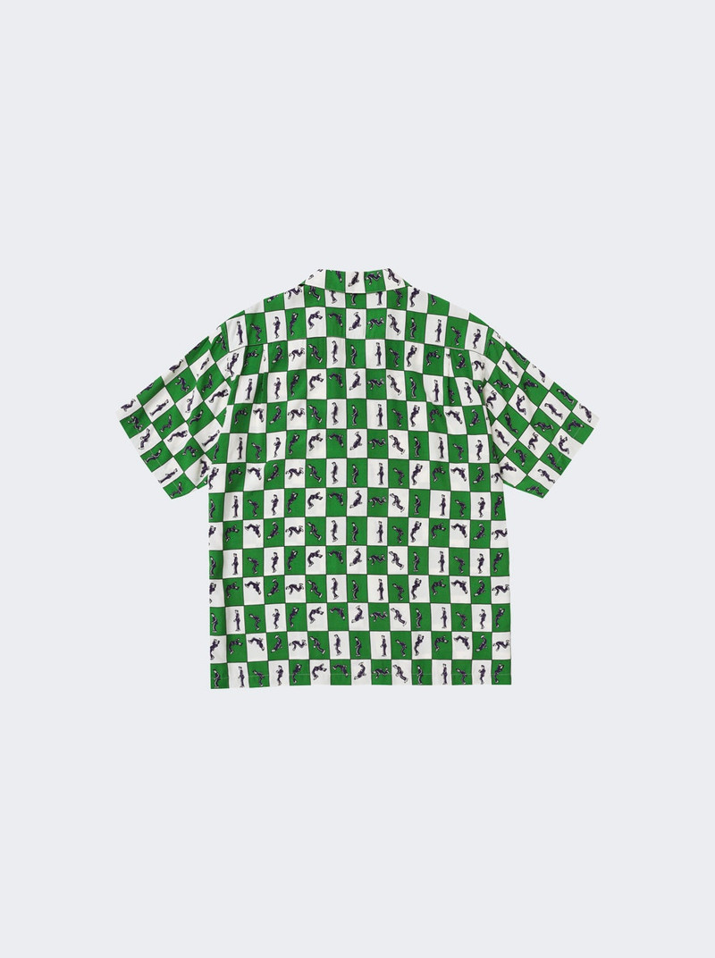 vowels Short Sleeve Elvis Shirt Green outlook