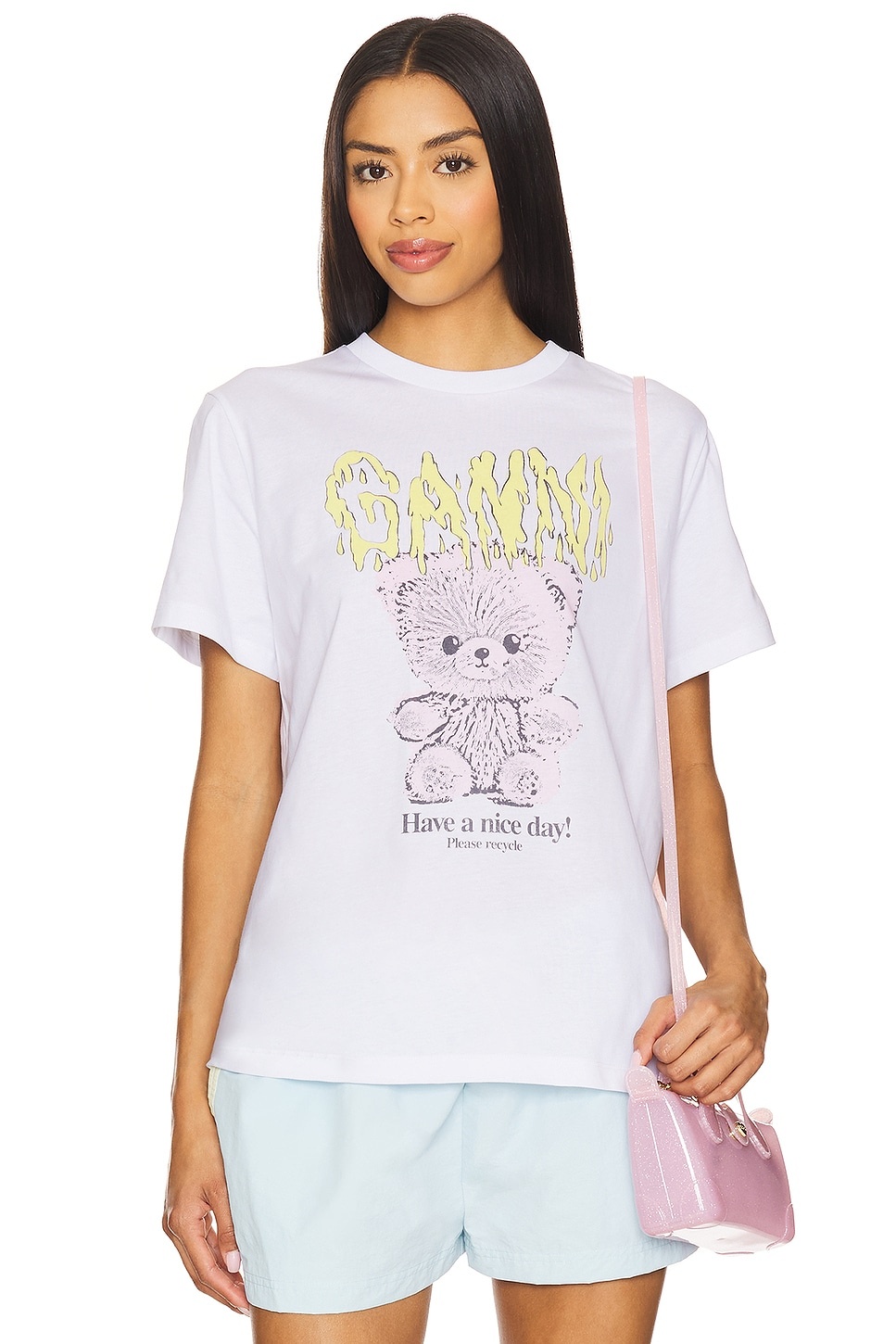 Basic Cotton Jersey Teddy Relaxed T-shirt - 1