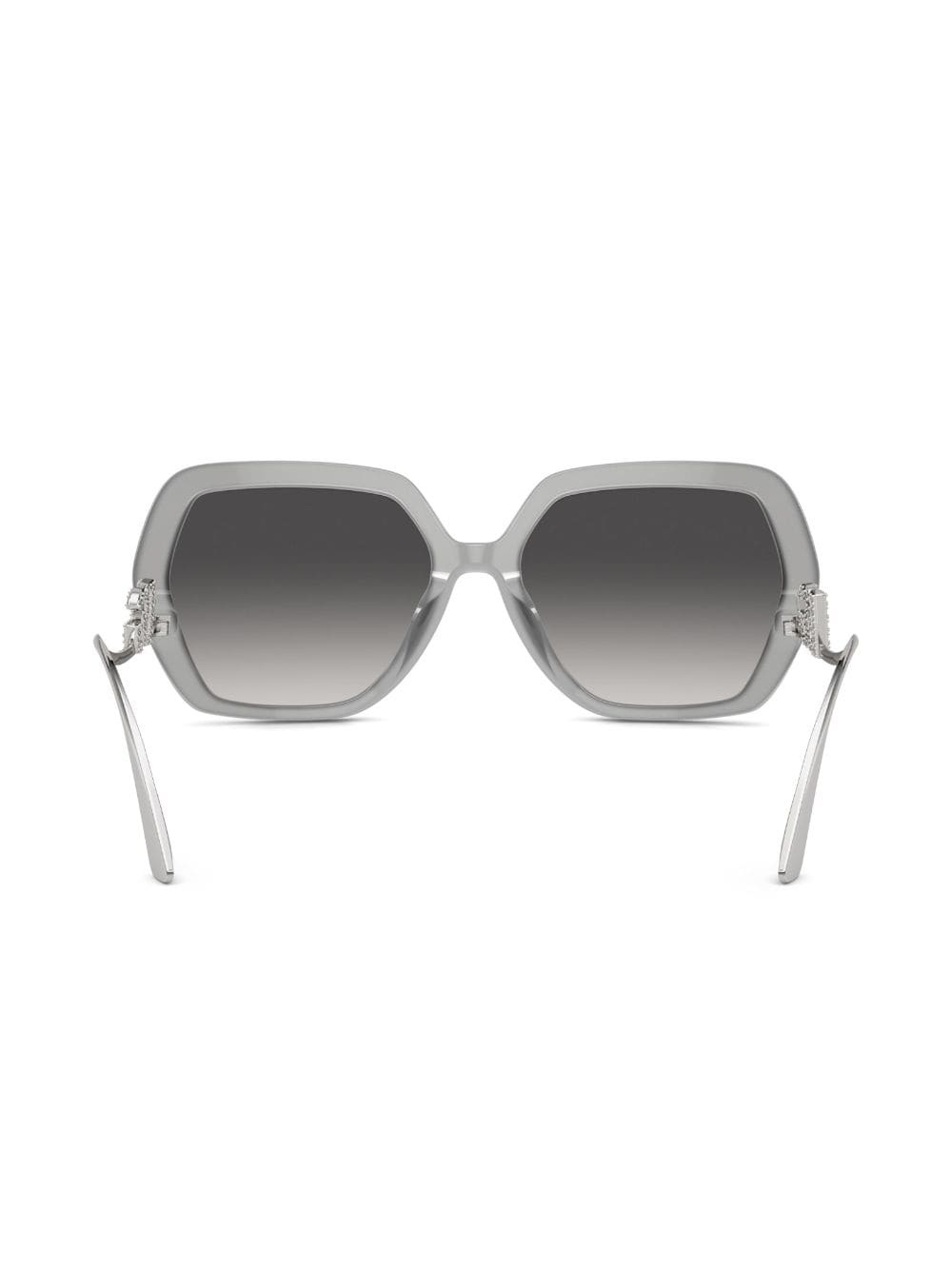 Crystal oversize-frame sunglasses - 4