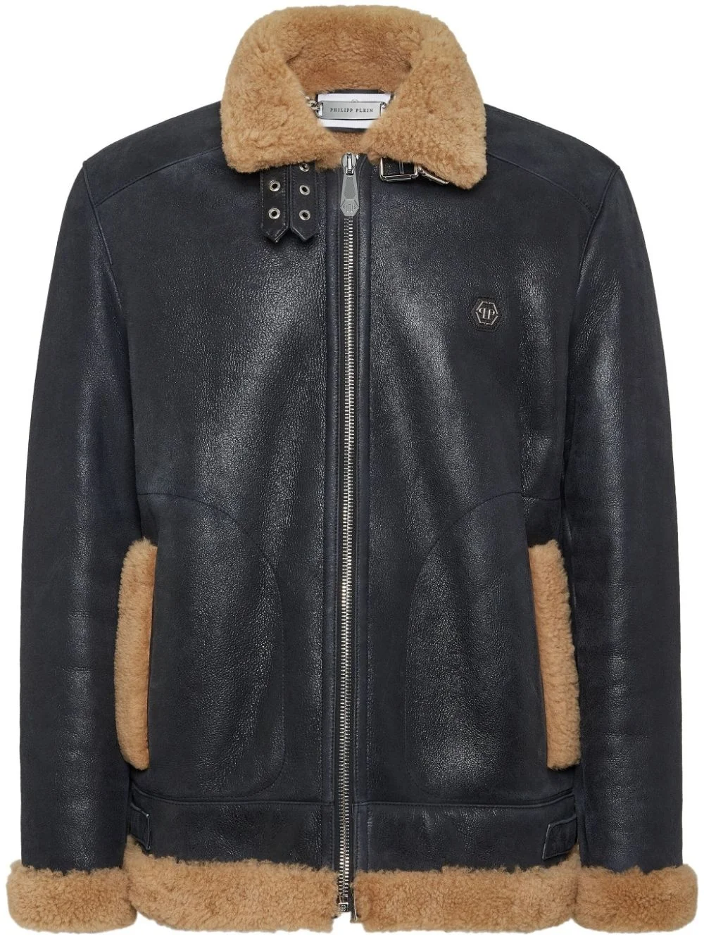 skull-embroidered jacket - 1