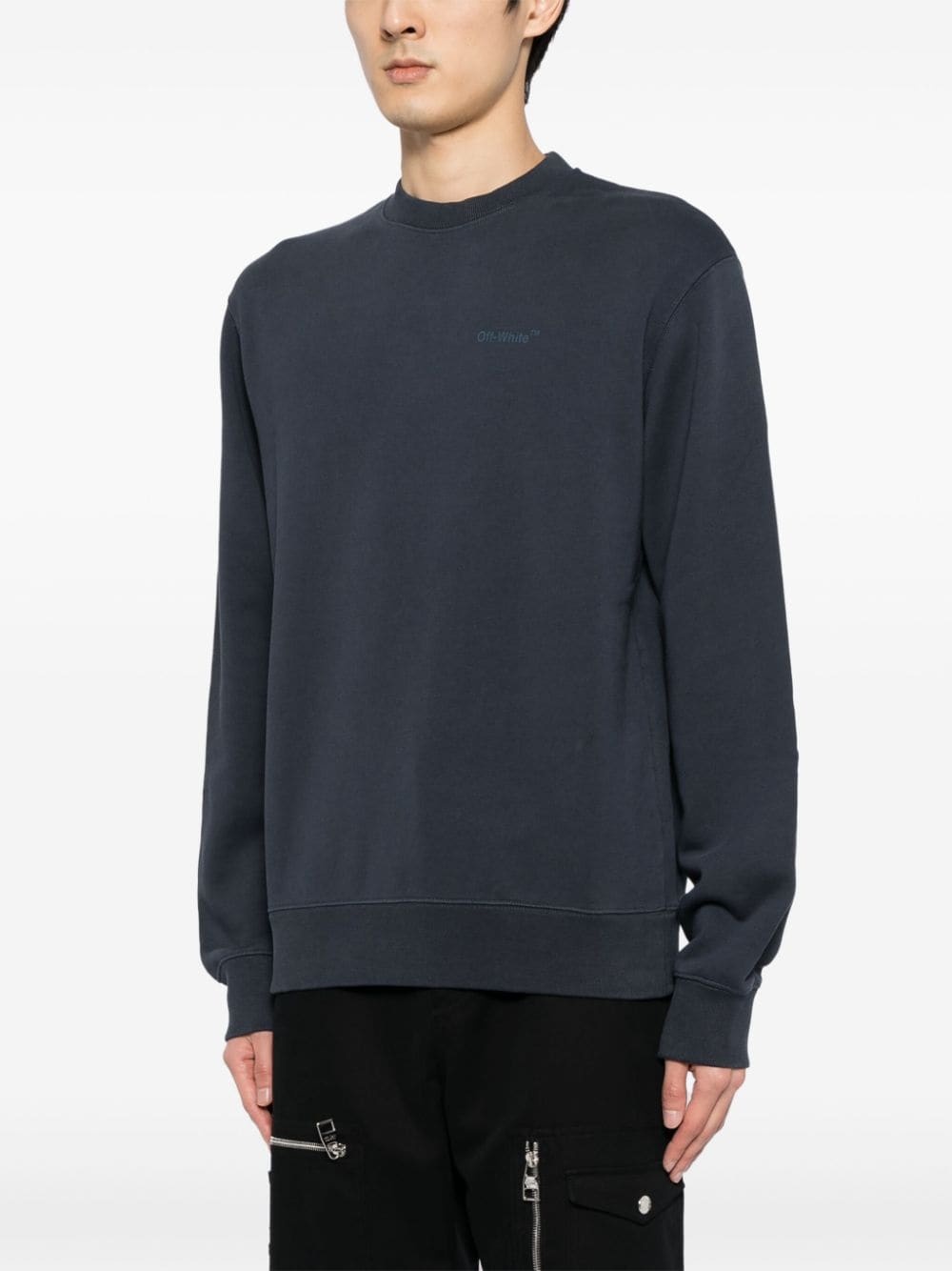 Diag Tab crew-neck sweatshirt - 3