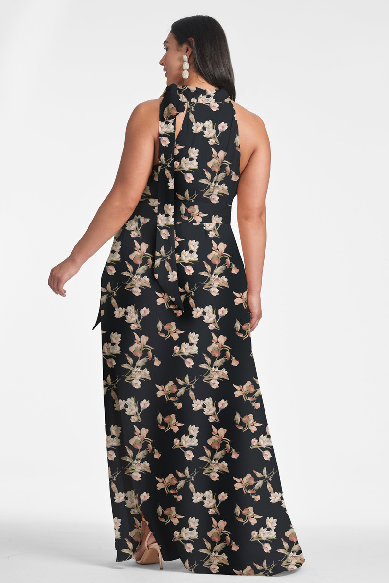 Kayla Gown - Black Venetia Petal 6